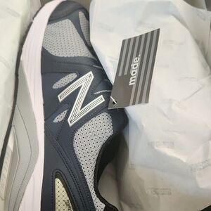 New Balance Dark Blue and Light Gray Athletic Shoes